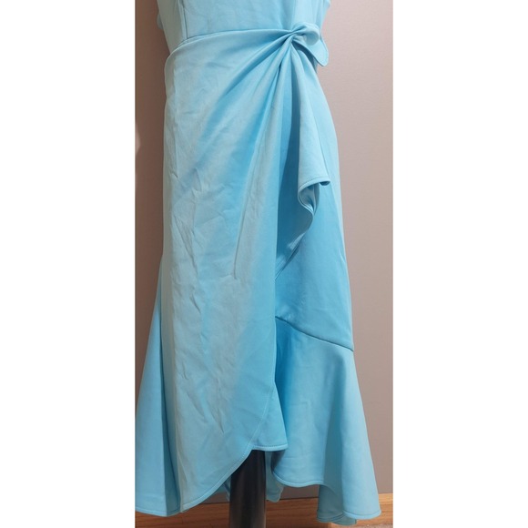 NWT Fehaute A-Line Twist Waist Midi Dress - Picture 7 of 7